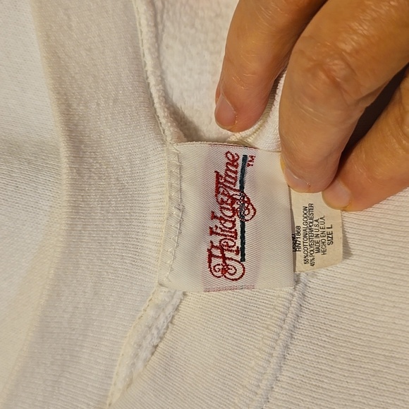 Vintage Holiday Time Christmas Bears Sweatshirt L - Picture 2 of 3